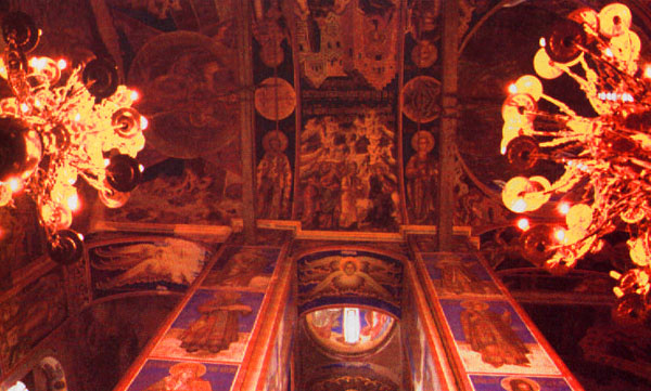 17th-century frescoes in a Suzdal cathedral (credit Wm. C. Brumfield, Russia LIFE)