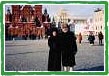 Pat & Larry Jones in Red Square in Moscow, January, 2001